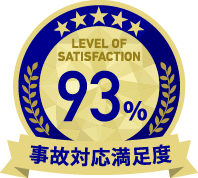 事故対応満足度93%